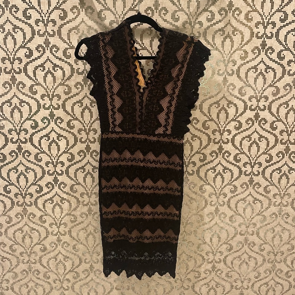 Black Lace NightCap Dress